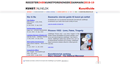 Desktop Screenshot of kunstonline.dk